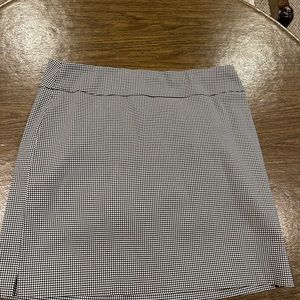 Black checked skort